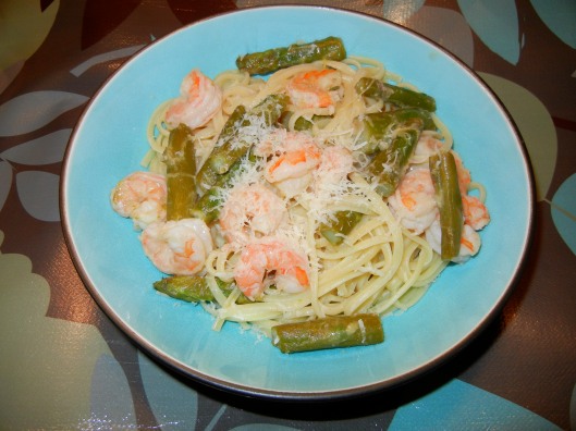 Shrimp & Asparagus Linguini
