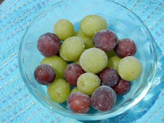Delicious Snack of Frozen Grapes