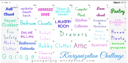 Reorganization Challenge ♥ Young Wifey's Blog